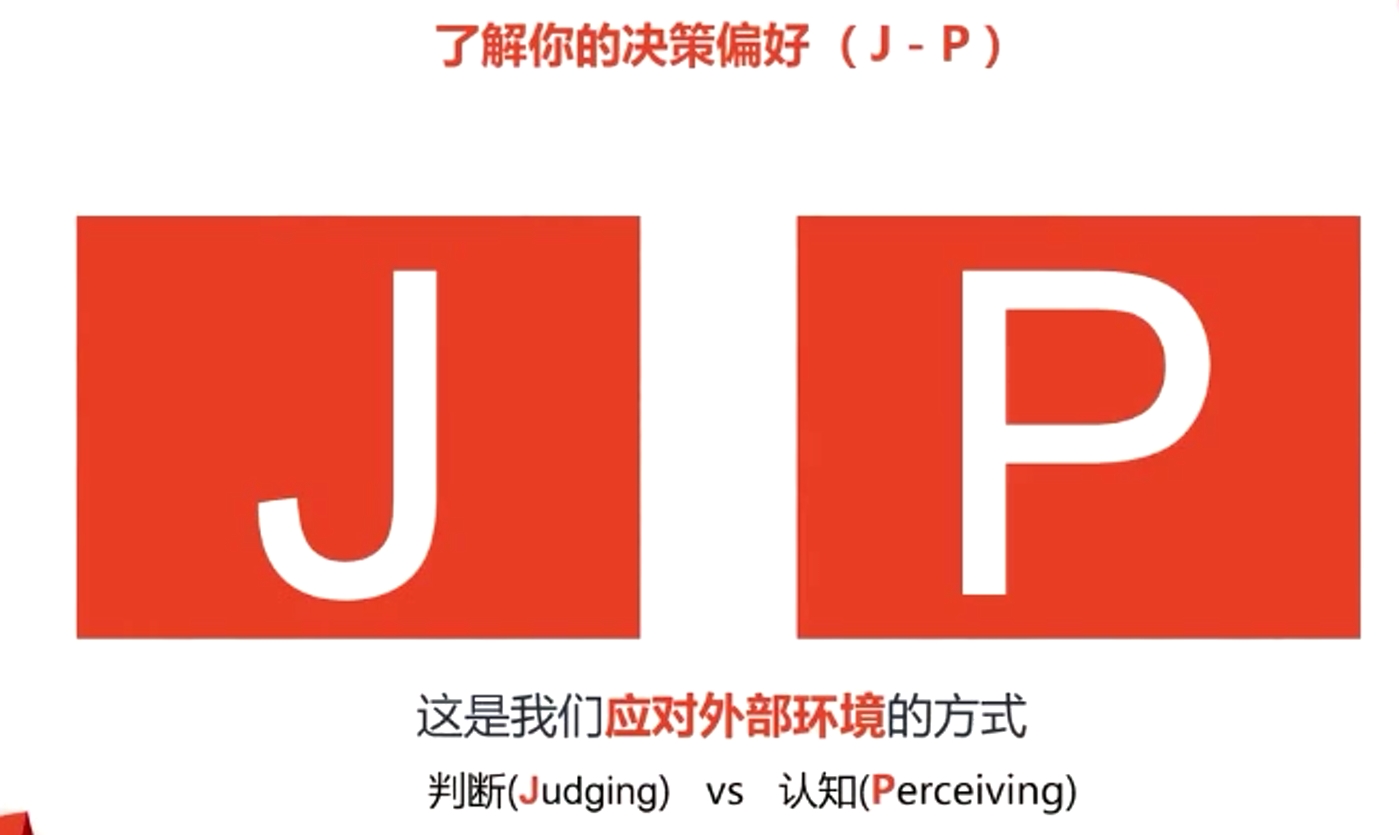 了解你的决策偏好(J-P)