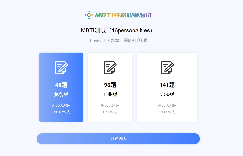 mbti专业版