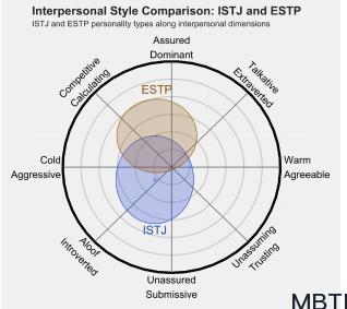 ISTJ 和 ESTP的区别体现:人际关系、友谊和伙伴关系